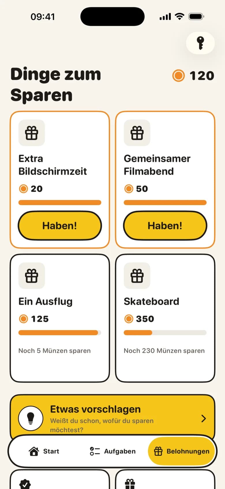 Zwei Eltern, eine Freigabeliste.